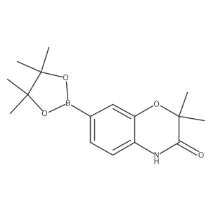 2,2-dimethyl-7-(4,4,5,5-tetramethyl-1,3,2-dioxaborolan-2-yl)-2H-benzo[b][1,4]oxazin-3(4H)-one Structure