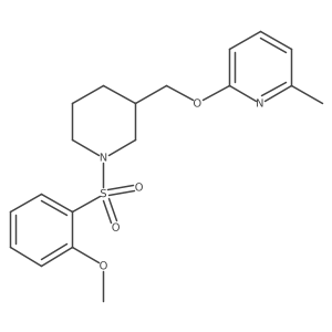 2-{[1-(2-Methoxybenzenesulfonyl)piperidin-3-yl]methoxy}-6-methylpyridine Structure