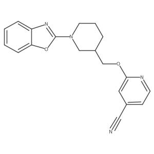 2-[[1-(1,3-Benzoxazol-2-yl)piperidin-3-yl]methoxy]pyridine-4-carbonitrile Structure