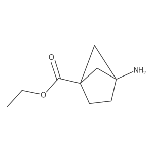 Ethyl 4-aminobicyclo[2.1.1]hexane-1-carboxylate结构式