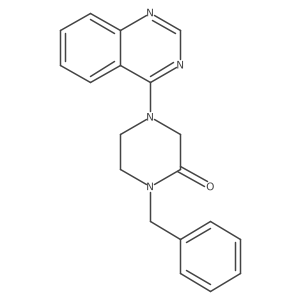1-Benzyl-4-(quinazolin-4-yl)piperazin-2-one结构式
