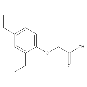 Acetic acid, 2-(2,4-diethylphenoxy)-结构式