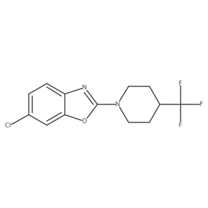 6-Chloro-2-[4-(trifluoromethyl)piperidin-1-yl]-1,3-benzoxazole Structure