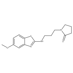 1-{3-[(5-Methoxy-1,3-benzothiazol-2-yl)amino]propyl}pyrrolidin-2-one Structure