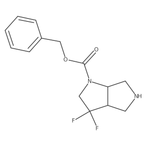 Benzyl cis-3,3-difluoro-2,3A,4,5,6,6A-hexahydropyrrolo[3,4-B]pyrrole-1-carboxylate Structure