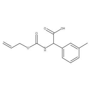 2-(3-Methylphenyl)-2-{[(prop-2-en-1-yloxy)carbonyl]amino}acetic acid Structure
