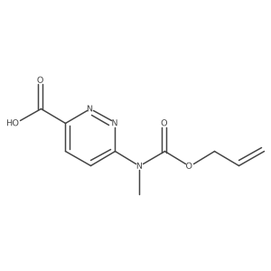 6-{Methyl[(prop-2-en-1-yloxy)carbonyl]amino}pyridazine-3-carboxylic acid结构式
