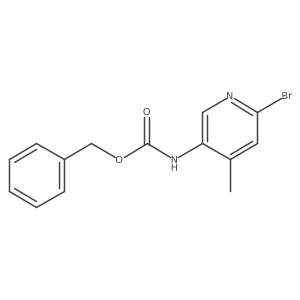 benzyl N-(6-bromo-4-methylpyridin-3-yl)carbamate结构式