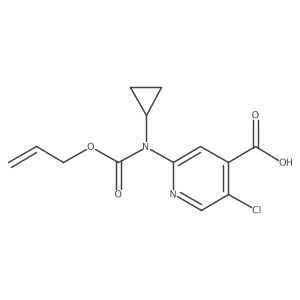 5-Chloro-2-{cyclopropyl[(prop-2-en-1-yloxy)carbonyl]amino}pyridine-4-carboxylic acid Structure