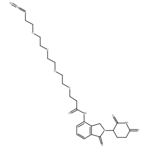 Lenalidomide-CO-PEG4-C2-azide Structure