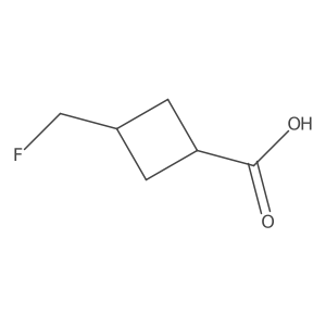 3-(Fluoromethyl)cyclobutane-1-carboxylic acid Structure