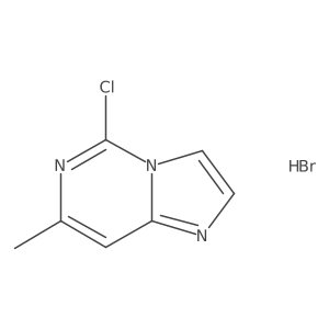 5-Chloro-7-methylimidazo[1,2-c]pyrimidine hydrobromide结构式