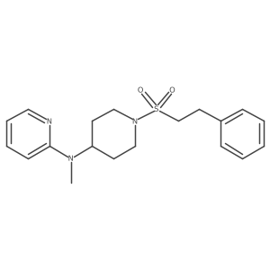 N-methyl-N-[1-(2-phenylethanesulfonyl)piperidin-4-yl]pyridin-2-amine Structure