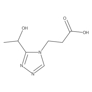 3-[3-(1-hydroxyethyl)-4H-1,2,4-triazol-4-yl]propanoic acid结构式