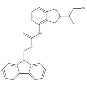 (9H-fluoren-9-yl)methyl N-[2-(1-hydroxypropan-2-yl)-2,3-dihydro-1H-isoindol-4-yl]carbamate结构式
