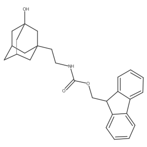 (9H-fluoren-9-yl)methyl N-[2-(3-hydroxyadamantan-1-yl)ethyl]carbamate Structure