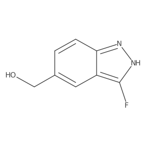 3-Fluoro-1H-indazole-5-methanol结构式