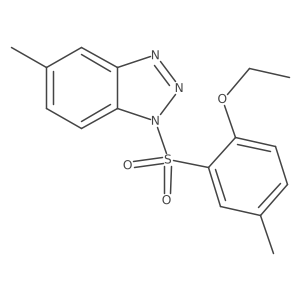 1-(2-ethoxy-5-methylbenzenesulfonyl)-5-methyl-1H-1,2,3-benzotriazole结构式