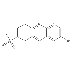 3-bromo-7-methanesulfonyl-6H,7H,8H,9H-pyrido[2,3-b]1,6-naphthyridine Structure