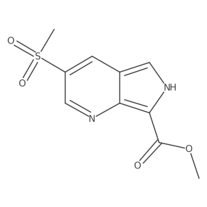 methyl 3-methanesulfonyl-6H-pyrrolo[3,4-b]pyridine-7-carboxylate Structure