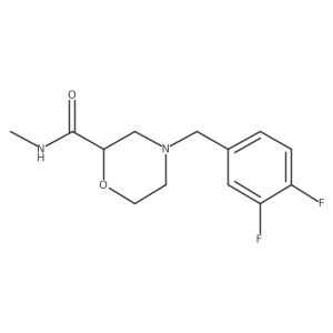 4-[(3,4-difluorophenyl)methyl]-N-methylmorpholine-2-carboxamide Structure