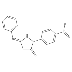 2-(4-nitrophenyl)-5-(phenylamino)-2,4-dihydro-3H-pyrazol-3-one Structure