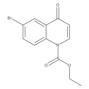 Ethyl 6-bromo-4-oxo-1(4H)-quinolinecarboxylate Structure