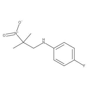 4-fluoro-N-(2-methyl-2-nitropropyl)aniline Structure