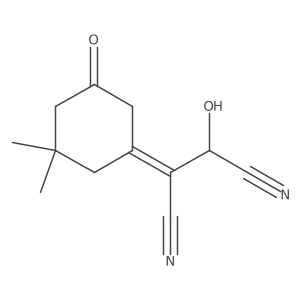 (3,3-Dimethyl-5-oxocyclohexylidene)malonitrile Structure