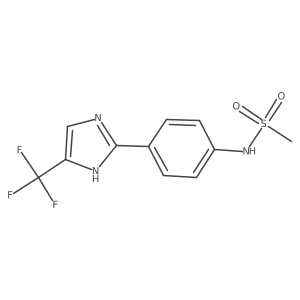 2-(p-Methylsulfonamidophenyl)-4-trifluoromethylimidazole Structure