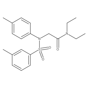 N,N-Diethyl-2-[(toluene-3-sulfonyl)-p-tolyl-amino]-acetamide结构式