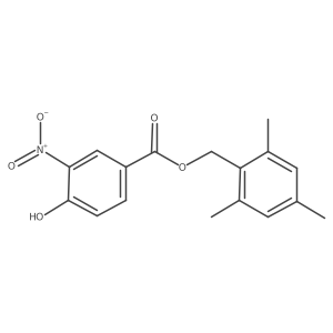(2,4,6-Trimethylphenyl)methyl 4-hydroxy-3-nitrobenzoate Structure