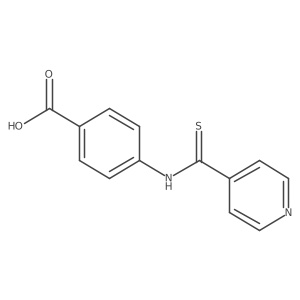 4-[(Pyridin-4-ylcarbonothioyl)amino]benzoic acid结构式