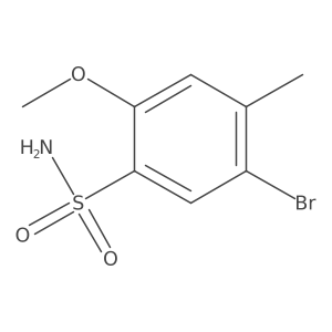 5-Bromo-2-methoxy-4-methylbenzenesulfonamide结构式