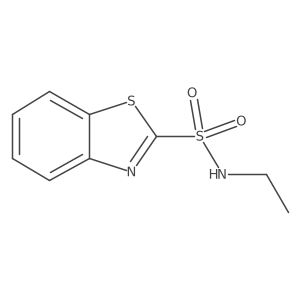 N-ethylbenzo[d]thiazole-2-sulfonamide结构式
