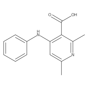 2,6-Dimethyl-4-(phenylamino)-3-pyridinecarboxylic acid Structure