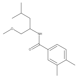 (R)-N-(1-methoxy-4-methylpentan-2-yl)-3,4-dimethylbenzamide Structure