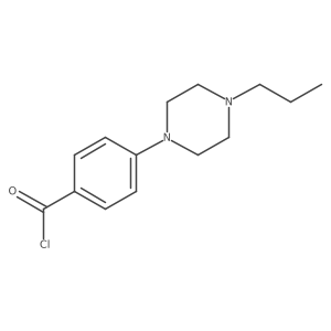 4-(4-Propyl-1-piperazinyl)benzoyl chloride结构式