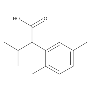 2-(2,5-Dimethylphenyl)-3-methylbutanoic acid Structure