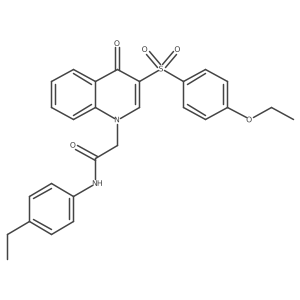 2-(3-((4-ethoxyphenyl)sulfonyl)-4-oxoquinolin-1(4H)-yl)-N-(4-ethylphenyl)acetamide Structure