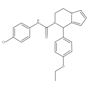 N-(4-chlorophenyl)-1-(4-ethoxyphenyl)-3,4-dihydropyrrolo[1,2-a]pyrazine-2(1H)-carboxamide Structure