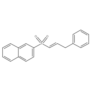2-Naphthyl 3-phenyl-1-propenyl sulfone结构式