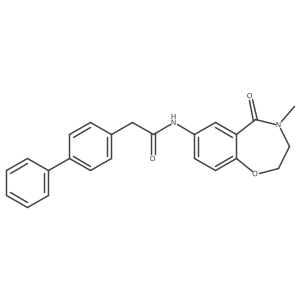 2-([1,1'-biphenyl]-4-yl)-N-(4-methyl-5-oxo-2,3,4,5-tetrahydrobenzo[f][1,4]oxazepin-7-yl)acetamide结构式