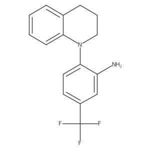 2-[3,4-Dihydro-1(2H)-quinolinyl]-5-(trifluoromethyl)aniline结构式
