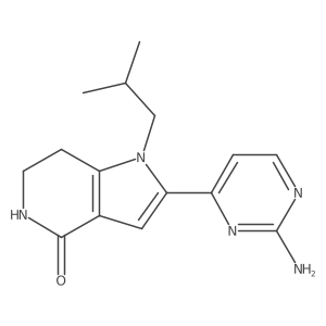 2-(2-aminopyrimidin-4-yl)-1-(2-methylpropyl)-1H,4H,5H,6H,7H-pyrrolo[3,2-c]pyridin-4-one Structure