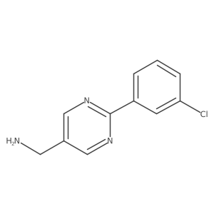 (2-(3-Chlorophenyl)pyrimidin-5-YL)methanamine结构式
