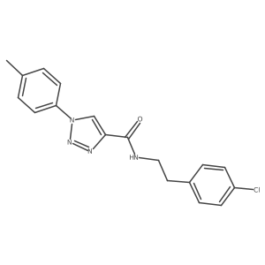 N-[2-(4-chlorophenyl)ethyl]-1-(4-methylphenyl)-1H-1,2,3-triazole-4-carboxamide Structure
