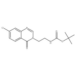 tert-butyl [2-(7-chloro-4-oxoquinazolin-3(4H)-yl)ethyl]carbamate Structure