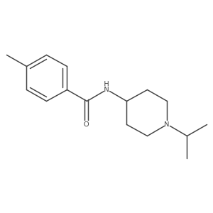4-methyl-N-[1-(propan-2-yl)piperidin-4-yl]benzamide Structure