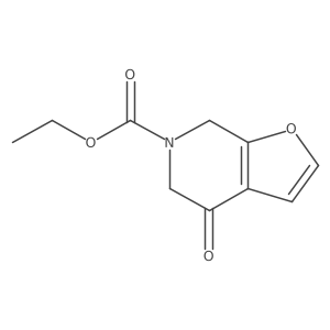 6-Ethoxycarbonyl-4,5,6,7-tetrahydrofuro[2,3-c]pyridin-4-one结构式